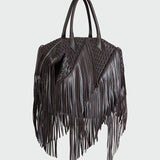 TWP - WOVEN HOWARD W/ FRINGE - CHOCOLATE