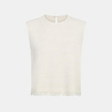 TWP - Raw Hem Shell Top in Boucle Coating