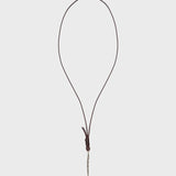 TWP - Thin Spike Necklace in Leather
