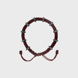 TWP - Chocolate Thread Bracelet x Black Diamond Silver Big Size Full Roundel