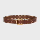 TWP - Studded Belt in Vachetta Leather