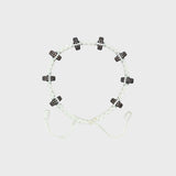 TWP - White Thread Bracelet x Double Silver Big Size Full Roundel