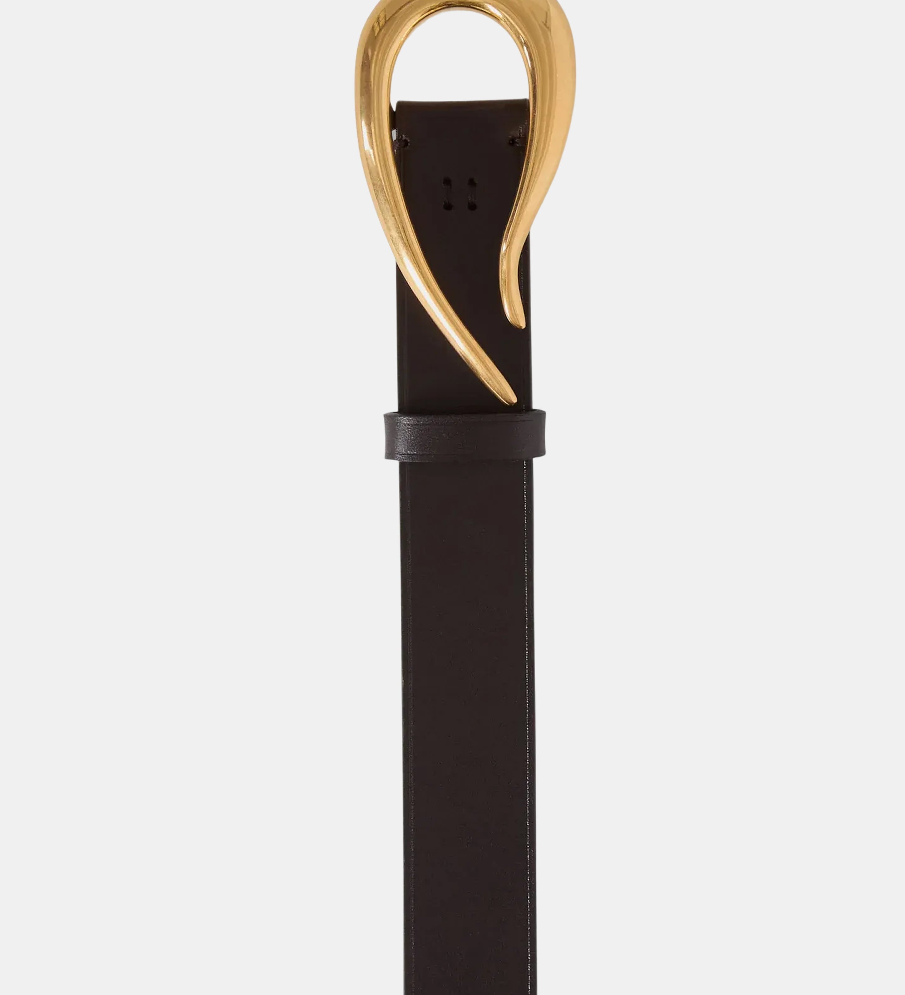 TWP - Medium Belt with Snake Buckle in Leather