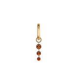 Dorsey - 14K GRADUATED FLOATING HUGGIE EARRING IN COGNAC LAB DIAMOND, 14K YELLOW GOLD