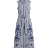 Cartolina - FA26 Francesca Dress - Parkside Floral Stripe