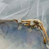Kinn - Frankie Round & Pear 4ctw Diamond Earrings