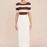 Posse - HARVEY SKIRT - VINTAGE WHITE