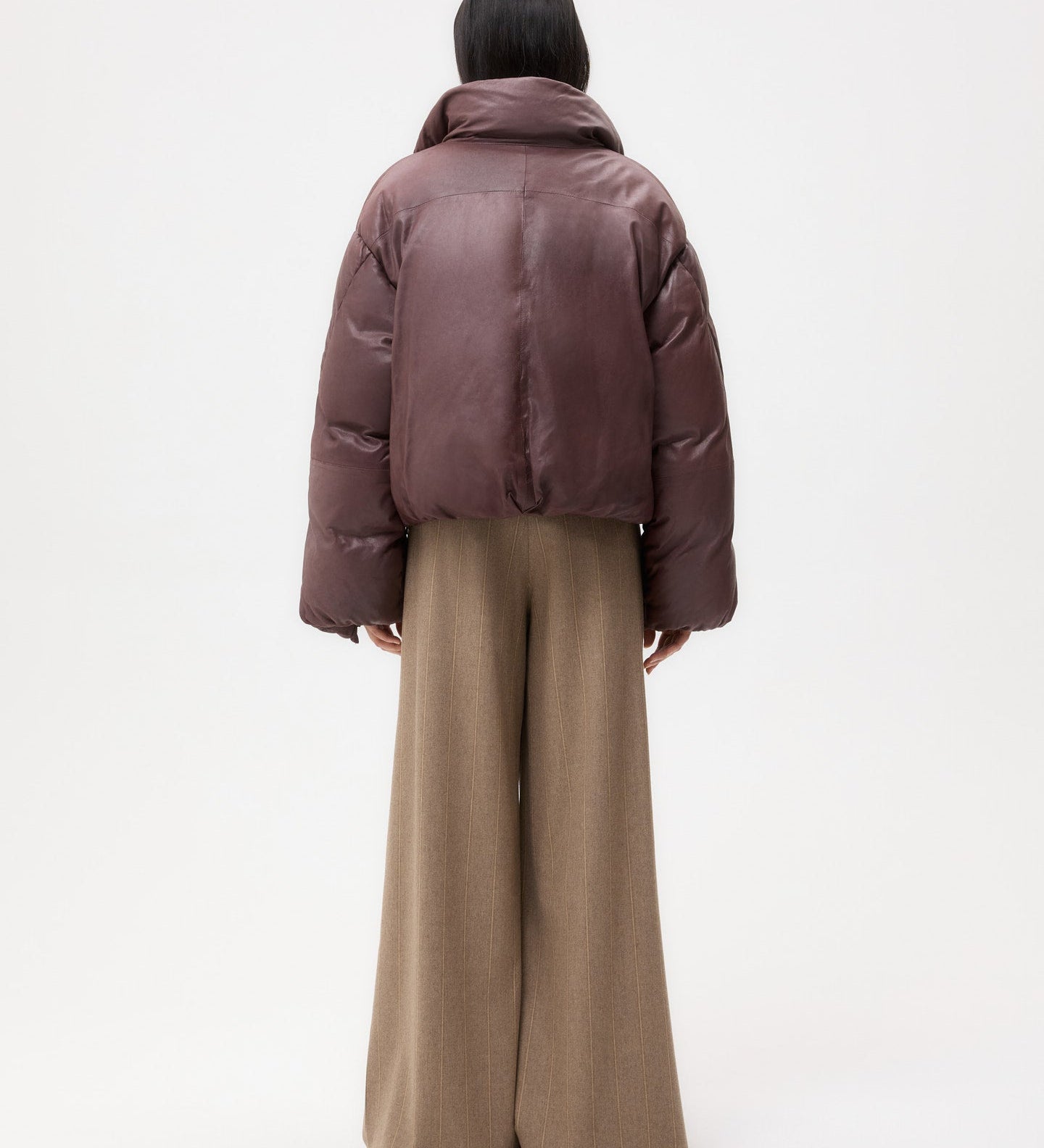 TWP - Puffer Raglan Jacket in Leather