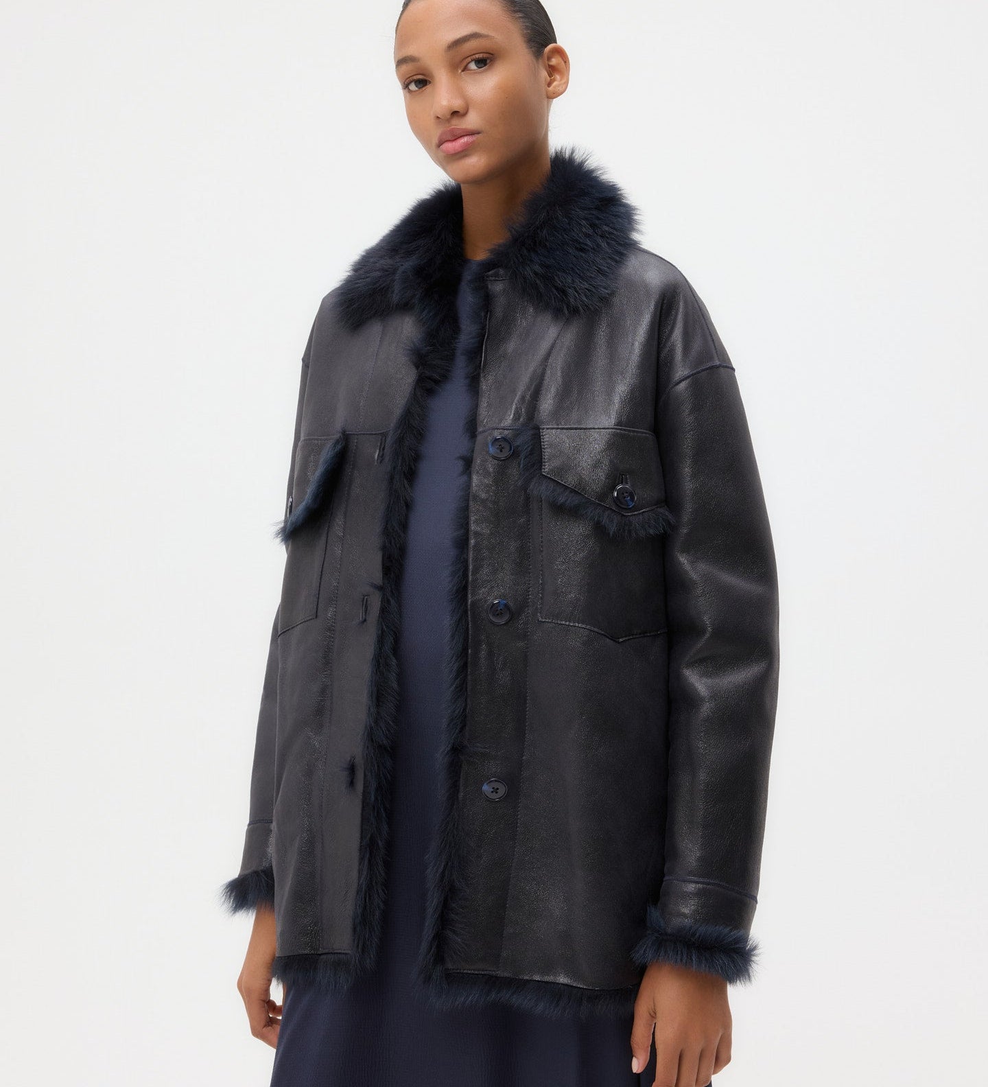 TWP - Reversible Aspen Jacket in Shearling