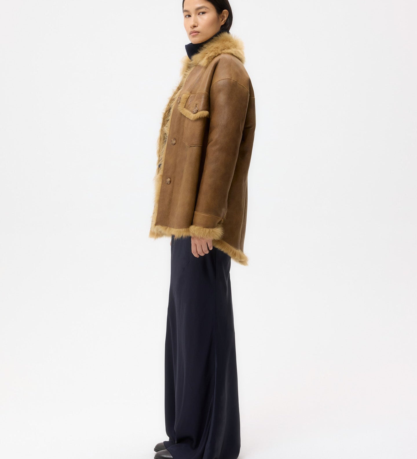 TWP - Reversible Aspen Jacket in Shearling