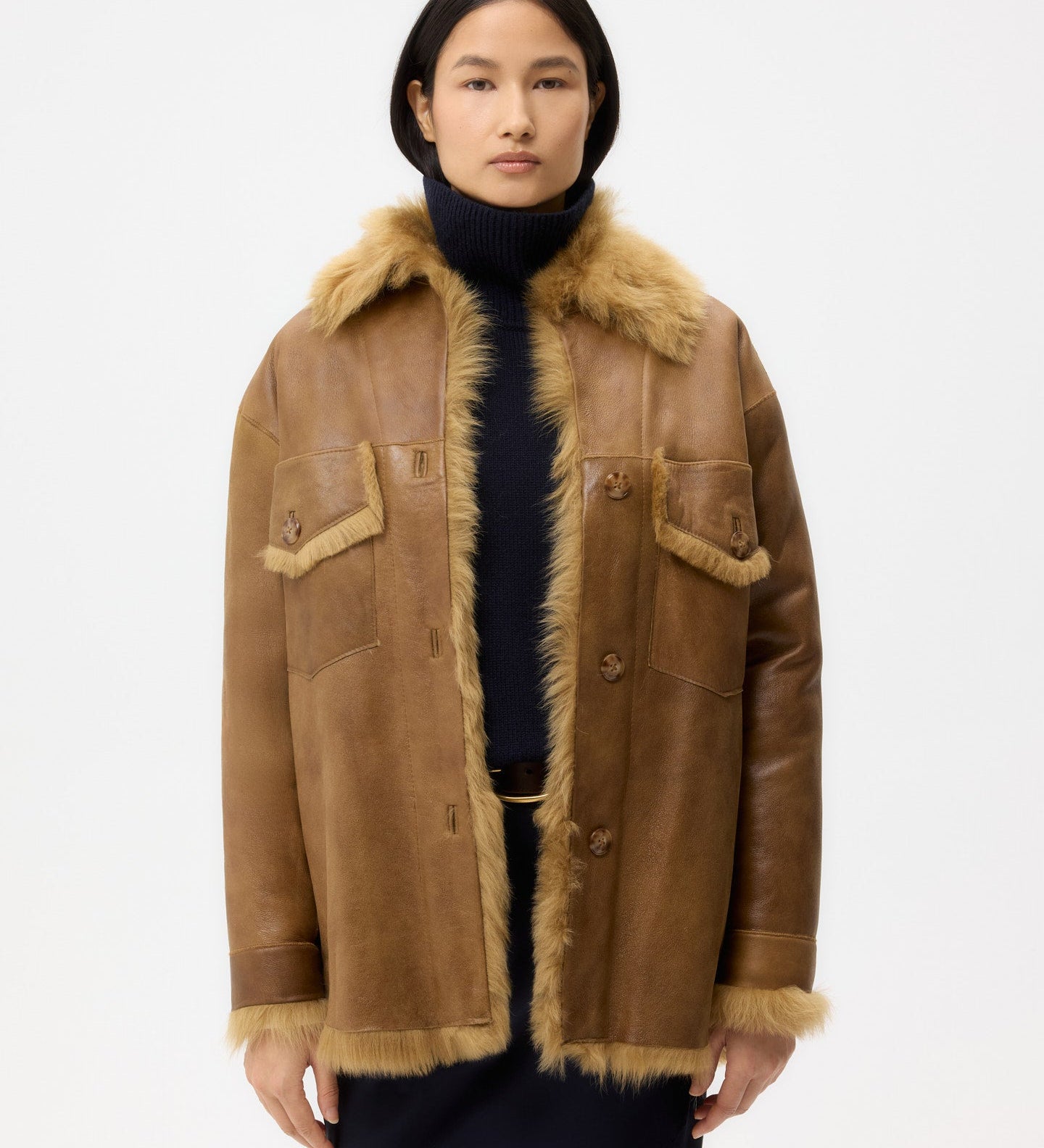TWP - Reversible Aspen Jacket in Shearling