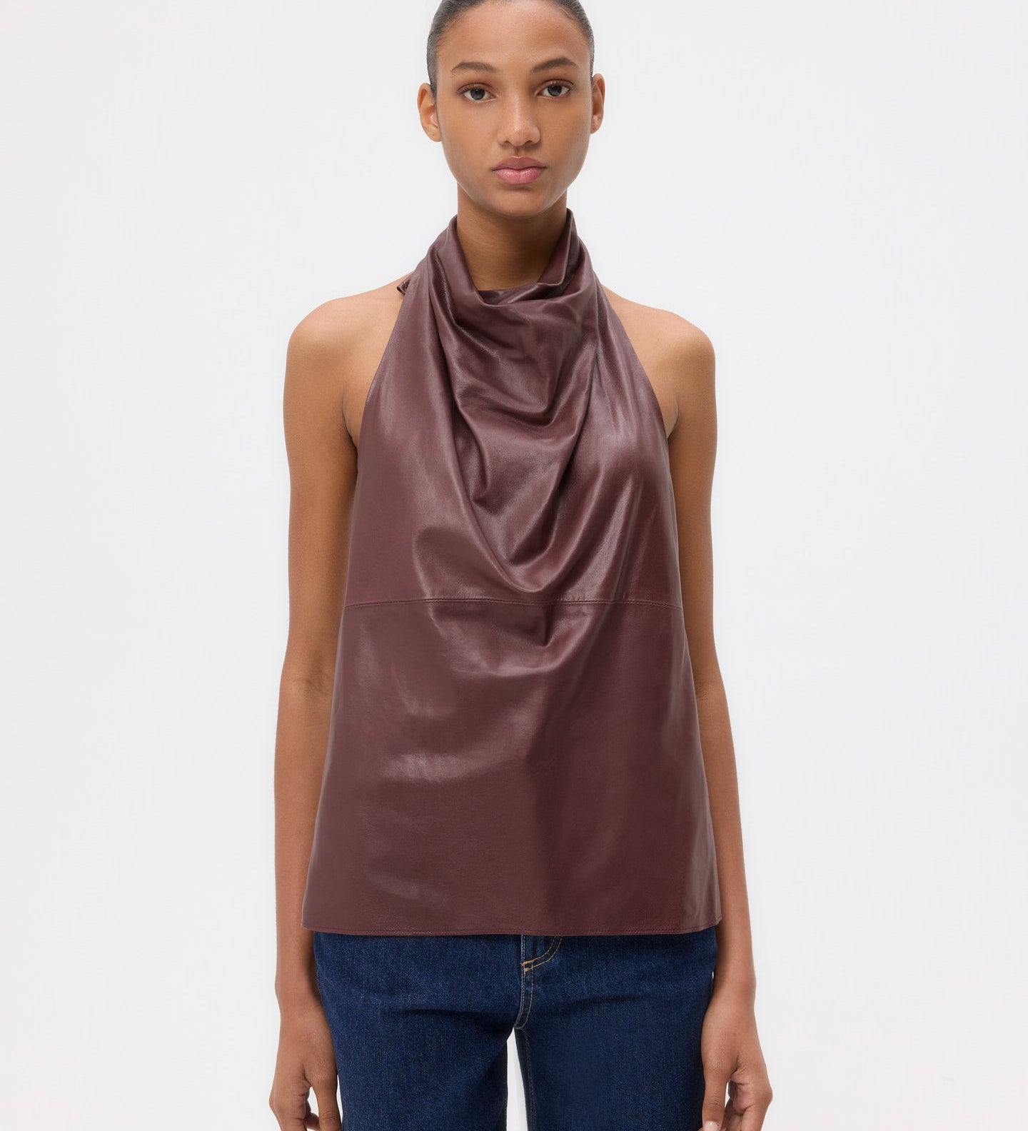 TWP - Friday Night Top in Paper Leather