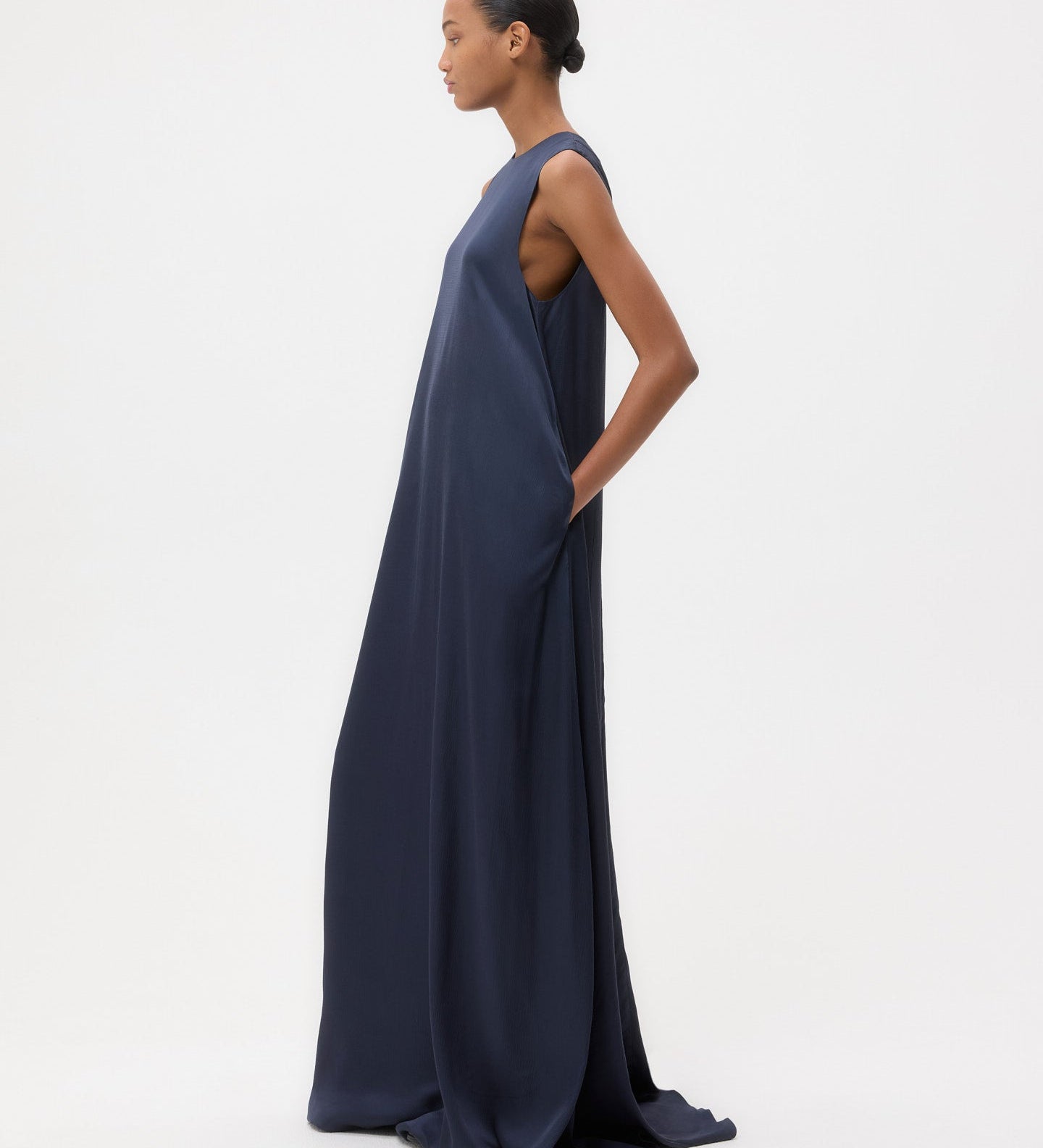 TWP - Capitol Dress in Hammered Viscose Satin