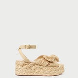 Loeffler Randall - Gaby Natural Pleated Bow Espadrille