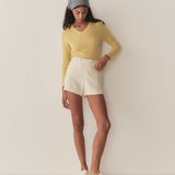 DÔEN - GARANCE CASHMERE SWEATER -- LEMON CHIFFON