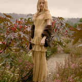 DÔEN - GARBO DRESS -- BURNISHED GOLD LACE