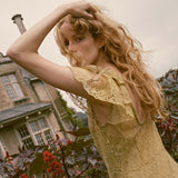 DÔEN - GARBO DRESS -- BURNISHED GOLD LACE