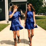 Cartolina - GD26 Bonnie Mini Dress - Royal Blue