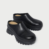 Loeffler Randall - Gemma Black Leather Lug Mule