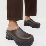 Loeffler Randall - Gemma Brown Leather Lug Mule