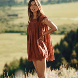 DÔEN - GENEVIEVE DRESS -- VIEUX ROSE