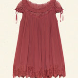 DÔEN - GENEVIEVE DRESS -- VIEUX ROSE