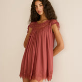 DÔEN - GENEVIEVE DRESS -- VIEUX ROSE