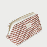 Loeffler Randall - Georgette Brown Gingham Mini Cosmetic Pouch