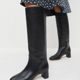 Loeffler Randall - Gia Black Leather Tall Boot