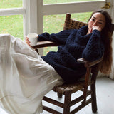 DÔEN - GILLIAN SWEATER -- NAVY