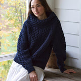 DÔEN - GILLIAN SWEATER -- NAVY