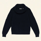 DÔEN - GILLIAN SWEATER -- NAVY