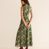 DÔEN - GINETTE DRESS -- LIBERTY FLORAL PARASOL