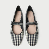 Loeffler Randall - Ginger Black/White Gingham Mary Jane