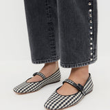 Loeffler Randall - Ginger Black/White Gingham Mary Jane