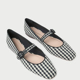 Loeffler Randall - Ginger Black/White Gingham Mary Jane