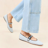 Loeffler Randall - Ginger Blue Gingham Mary Jane