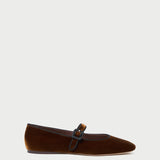 Loeffler Randall - Ginger Brown Velvet Mary Jane