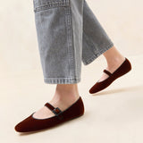 Loeffler Randall - Ginger Sienna Velvet Mary Jane