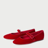 Loeffler Randall - Ginger Red Velvet Mary Jane