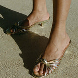 DÔEN - GIO SANDAL -- MIXED METALLIC LEATHER