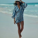 DÔEN - GISELE DRESS -- ATRANI STRIPE