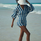 DÔEN - GISELE DRESS -- ATRANI STRIPE