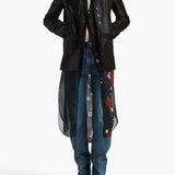 Khaite - Gloria Dress in Black and Red