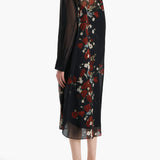 Khaite - Gloria Dress in Black and Red