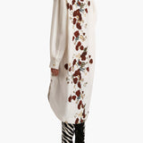 Khaite - Gloria Dress in Cream and Red