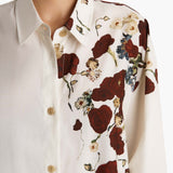 Khaite - Gloria Dress in Cream and Red