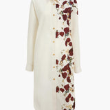 Khaite - Gloria Dress in Cream and Red