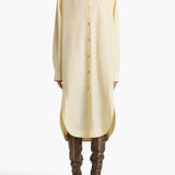 Khaite - Gloria Dress in Pale Yellow