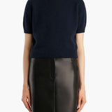 Khaite - Golden Sweater in Midnight Navy